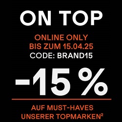 SportScheck: 15% Rabatt auf viele ausgewählte Must-Haves diverser Topmarken
