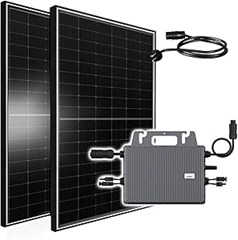 Balkonkraftwerk 850W Solaranlage Komplettset mit 800W Tsun Micro Wechselrichter WiFi für 204€
