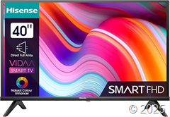 Hisense 40E4KT 40″ Full HD Smart TV für 199€ (Vergleich: 259,90€)