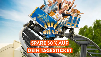 Movie Park Germany 50% Rabatt auf den Tagespreis = 29€ pro Ticket