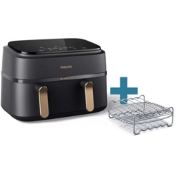 Philips NA352/04 Doppel-Heißluftfritteuse, 9L Kapazität, 2750 W + XL-Rost für 109,99€ (Vergleich: 150,08€)