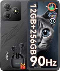 OSCAL Flat 2 Smartphone ohne Vertrag (Android 14, Gemini AI) für 89,99€