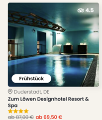Zum Löwen Designhotel Resort & Spa am Harz inkl. Frühstück, Dinner & Wellness ab 139€ pro Person (2 Nächte)