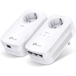 TP-LINK Powerline AV1300 Kit – TL-PA8033P Passthrough, Bis zu 1,3 Gbit/s, 2×2 MIMO mit Beamforming für 49,98€ (Vergleich: 75,65€)