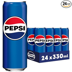 Pepsi Cola (24 x 0,33 l Dosen) für 13,04 € + 6,00 € Pfand = 54 Cent je Dose
