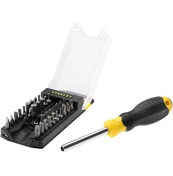 STANLEY Multibit Schraubendreher-Set STHT0-70885 (34-teilig) für 6,88€ (Vergleich: 10,87€)