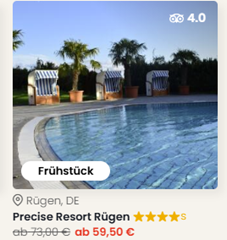 Precise Resort Rügen inkl. Frühstück, Dinner & Splash-Erlebnis ab 119 € pro Person (2 Nächte)