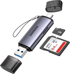 UGREEN SD Kartenleser (USB 3.0 & USB-C) für nur 6,99€