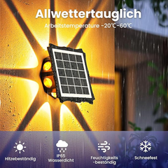Solar Wandleuchten Outdoor (2er/4er-Set) ab 12,49€