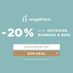 Engelhorn: 20% Rabatt auf über 2.700 Running, Outdoor und Bike Artikel