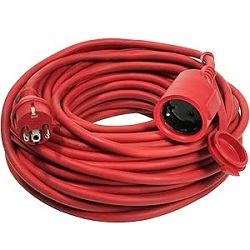 as – Schwabe Gummi-Verlängerungsleitung 10 Meter mit Schutzkontaktstecker und Schutzkontaktkupplung für 11,99€ (Vergleich: 14,99€)