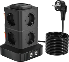 8 Fach Steckdosenleiste/Würfel mit USB für 13,19€