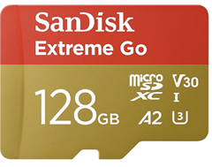 SanDisk 128GB Extreme Go microSDXC + SD-Adapter für 13,99€ (Vergleich: 16,32€)