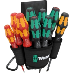 10-teiliges Wera Schraubendreher-Set mit Gürteltasche für 34,95€ (Vergleich: 62€)