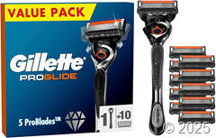 Gillette ProGlide Rasierer + 10 Klingen für 28,80€ (Vergleich: 35,47€)