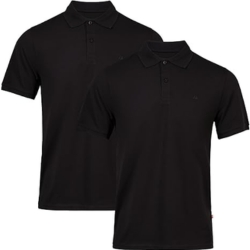2er-Pack Danish Endurance Premium Poloshirt, Piqué Qualität aus Bio-Baumwolle, Regular Fit & Stretch, Schwarz für 47,45€ (Vergleich: 58,95€)