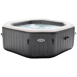 Intex PureSPA Bubble Deluxe Massage Octagon Außen Whirlpool (Ø201×71) für 499,99€ (Vergleich: 789,90€)