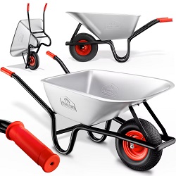 Gardebruk Schubkarre Verzinkt 250kg mit Luftbereifung (108751) für 47,95€ (Vergleich: 69,95€)