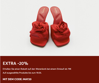 eSchuhe: 20% Rabatt auf fast 23.000 Schuhe ab 79€ Bestellwert