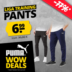 PUMA LIGA Training Pant Core Herren Trainingshose/Jogginghose für nur 6,99 € zzgl. einmalig 4,95€ Versand