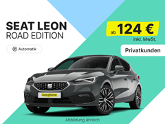 Seat Leon Road Edition 1.5 eTSI (116 PS, Automatik) für 124€/Monat (10.000 km/Jahr, 24 Monate, LF = 0,60)