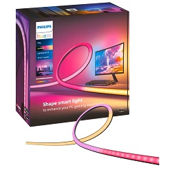 Philips Hue Play Gradient PC Lightstrip 24/27” RGBW 90,5cm Starter Kit (929003498501) für 55,90€ (Vergleich: 79€)