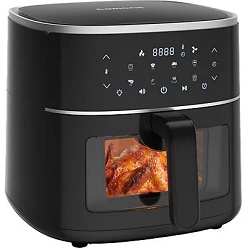 TOMONS Heißluftfritteuse mit Sichtfenster und LED-Touchscreen (6 Liter) für 54€ (Vergleich: 69,99€)