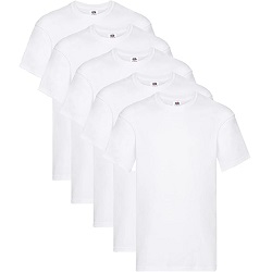 Fruit of the Loom Herren T-Shirt (5er Pack) für 13,22€ (Vergleich: 16,86€)
