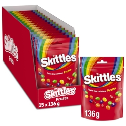 15 x 136g Skittles Fruit Kaubonbons, 2,040kg für 15,10€ (Vergleich: 17,99€)