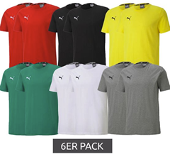 6er Pack PUMA TeamGoal 23 Sport-Shirts für Jungen & Mädchen für 36€