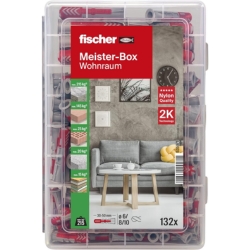 Fischer Meister-Box Wohnraum, 132-teiliges Dübelset, 6-10 mm Durchmesser für 10,43€ (Vergleich: 16,98€)
