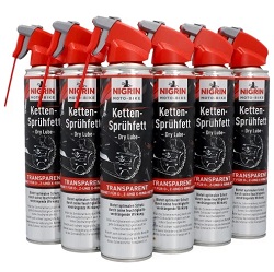 NIGRIN Moto-Bike Ketten-Sprühfett 6x 400ml für 24,99€ (Vergleich: 34,90€)
