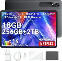 Blackview Tab9 WiFi Tablet für 135,37€ (18GB+256GB(2TB) Octa-Core T606 Widevine L1 Gaming Tablet 13MP+5MP, 8200mAh Akku mit 2.4G/5G WiFi)