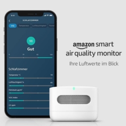 Amazon Smart Air Quality Monitor (neueste Generation) – Smartes Luftqualitätsmessgerät für 49,99€ (statt: 79,99€)