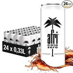 afri cola zero (24 × 330 ml) für 14,39€ (nur 0,60€ pro Dose, koffeinhaltig & zuckerfrei)