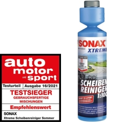 SONAX XTREME Sommer-Scheibenreiniger 1:100 – 250ml Konzentrat ergeben 25 Liter für 8,49€ (Vergleich: 11,29€)