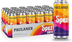 Paulaner Spezi Zero (24 × 0,5 l Dosen) für 21,84€ (nur 0,91€ pro Dose, ohne Zucker)
