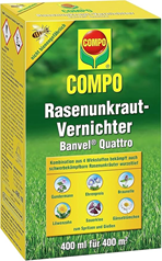 COMPO Rasenunkraut-Vernichter Banvel Quattro (400 ml) für 16,82€ (Vergleich: 21,97€)