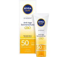 NIVEA SUN Q10 Gesichtssonnencreme LSF 50 (50 ml) für 7,52€ (Vergleich: 10,95€)