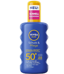 NIVEA SUN Schutz & Pflege Sonnenspray LSF 50+ (200 ml) für nur 7,60€
