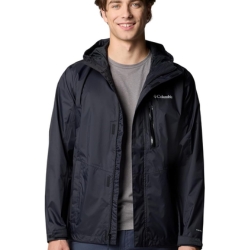 Columbia Pouring Adventure, wasserdichte Herren Regenjacke, Schwarz für 48,99€ (Vergleich: 64,94€)