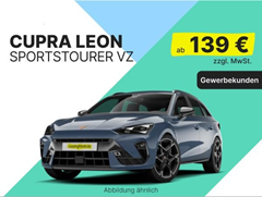 Cupra Leon Sportstourer VZ 4Drive (333 PS, Automatik) für 139€ netto/Monat (10.000 km/Jahr, 24 Monate, LF = 0,54)