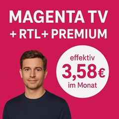 Telekom Magenta TV Smart inkl. RTL+ Premium für rechnerisch 3,58€ im Monat (anstatt 10€/Monat)