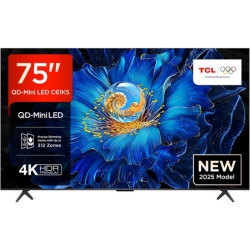 75″ QD-Mini LED TV TCL 75C61KS, 4K HDR Premium, Dolby Atmos, 144 Hz VRR, Onkyo 2.1 Sound für 699€ (Vergleich: 858,99€)