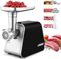 COOCHEER 2000W Fleischwolf mit Wurstfüller & Keksaufsatz für nur 67,59€