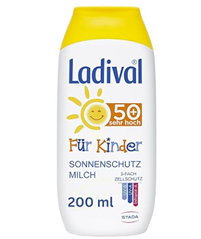 Ladival Kinder Sonnenmilch LSF 50+ (200 ml) für 8,99€ (VG 13,98€)