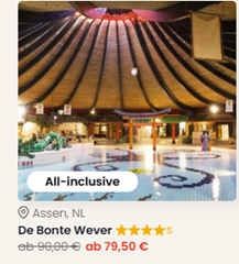 2 Nächte im De Bonte Wever inkl. All-Inclusive, Badeparadies & Freizeitprogramm ab 159€ pro Person