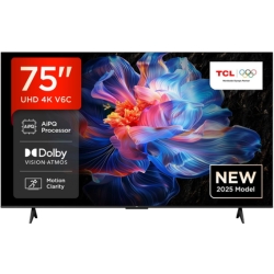75″ TCL 75V6C Direct LED TV, 4K HDR Fernseher für 599€ (Vergleich: 708,90€)