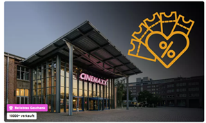 3 oder 5 Kinogutscheine für alle 2D-Filme mit Film- und Überlängenzuschlag für 6,99€/Ticket