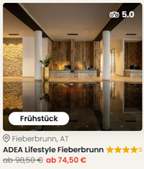 ADEA Lifestyle Fieberbrunn in Tirol inkl. Frühstück & Wellness ab 149€ pro Person für 2 Nächte